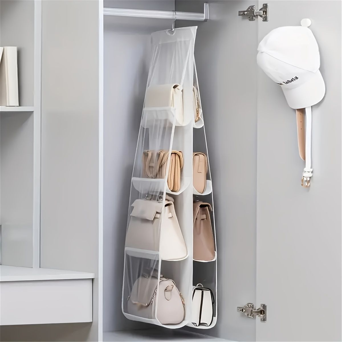 Multi-Layer Handbag Organizer for Closet — image 1