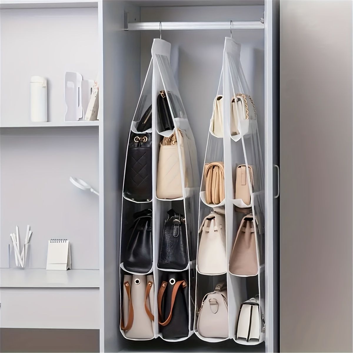Multi-Layer Handbag Organizer for Closet view 2