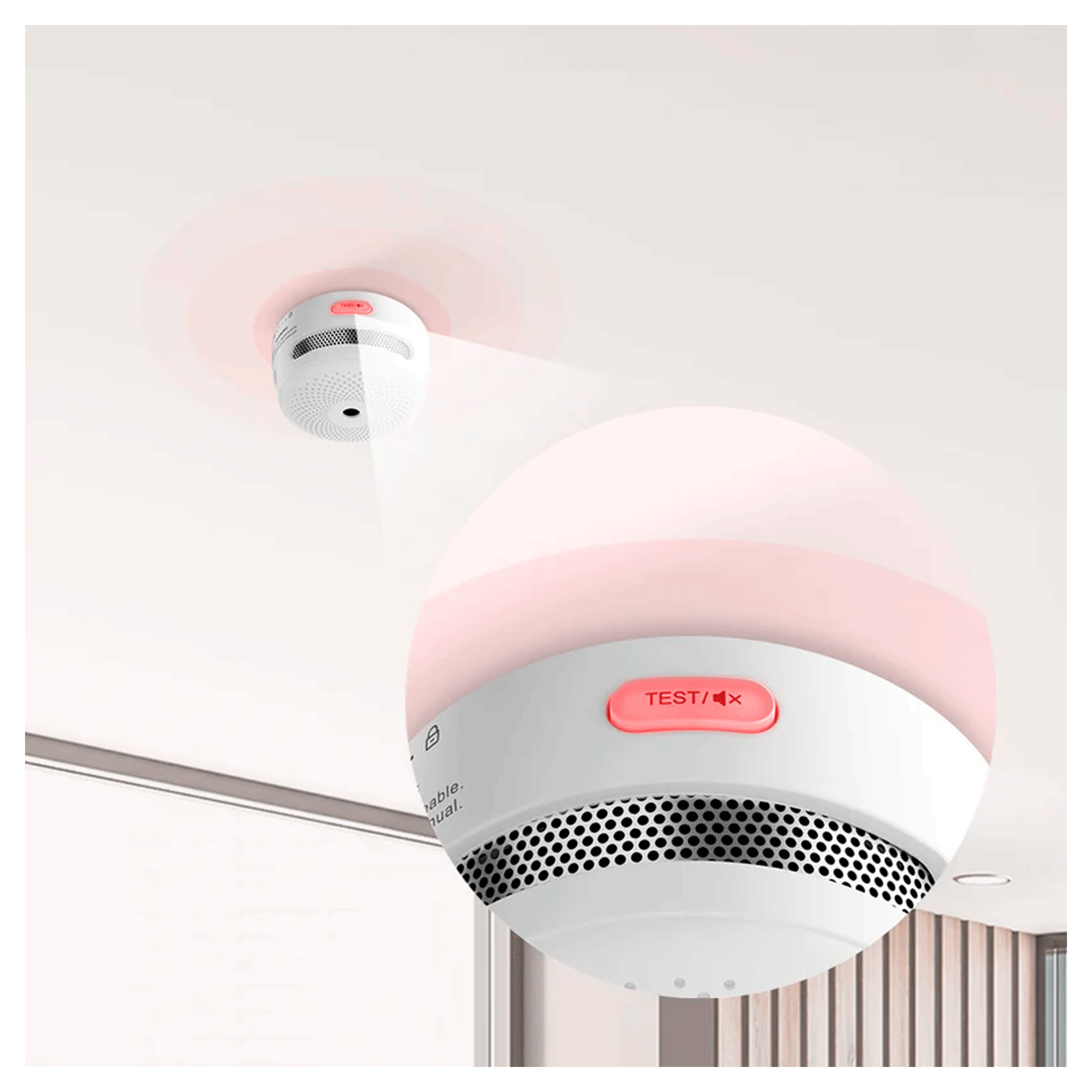 XS01 Standalone Smoke Detector with Alarm and Battery Life of Up to 10 Years view 2