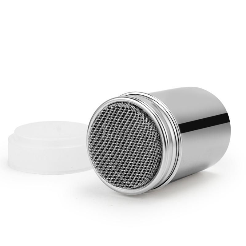1Pcs Stainless Steel Powder Sugar Shaker Duster with Lid