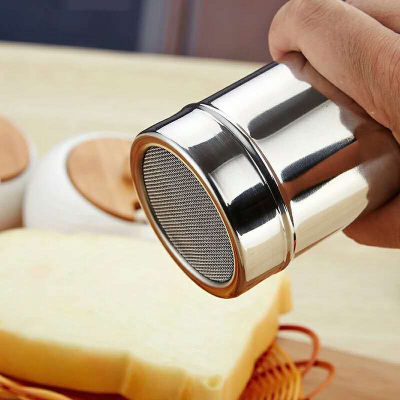 1Pcs Stainless Steel Powder Sugar Shaker Duster with Lid view 4
