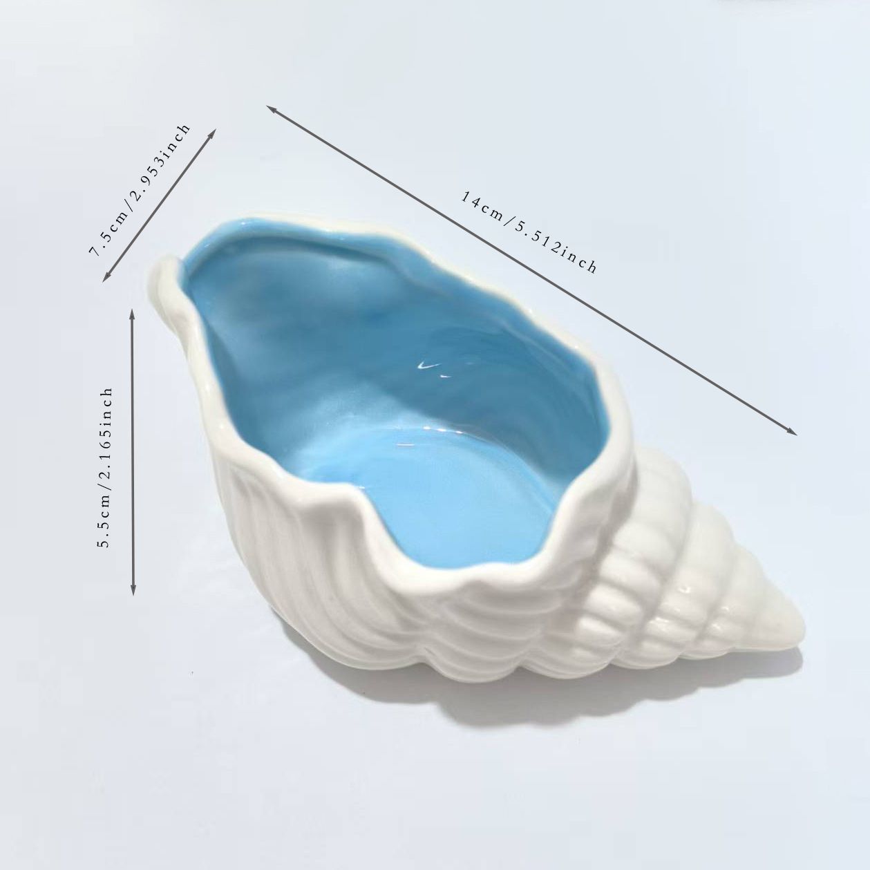 Conch+Starfish Shape Ceramic Jewelry Tray view 4