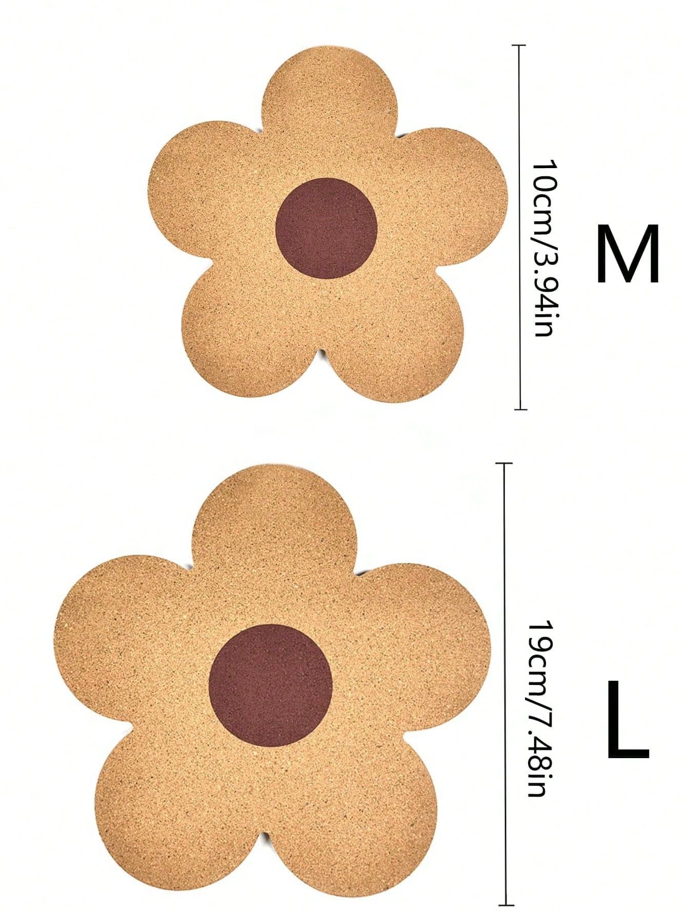 1Pc M Size 10cm Flower Wooden Heat Resistant Insulation Mat view 5