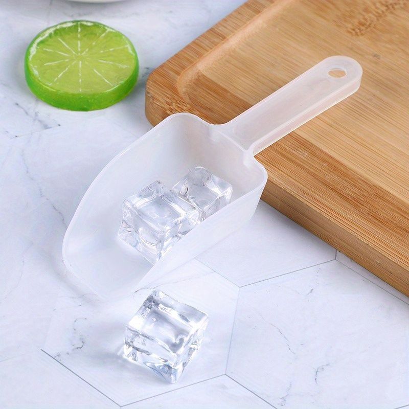 4pcs Plastic Ice Scoop, Kitchen Ice Scooper for Ice Maker Freezer and Bar view 3