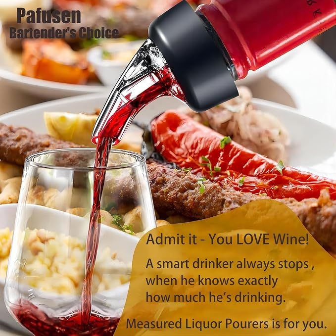 3 Pack Measured Liquor Pour Spout view 2
