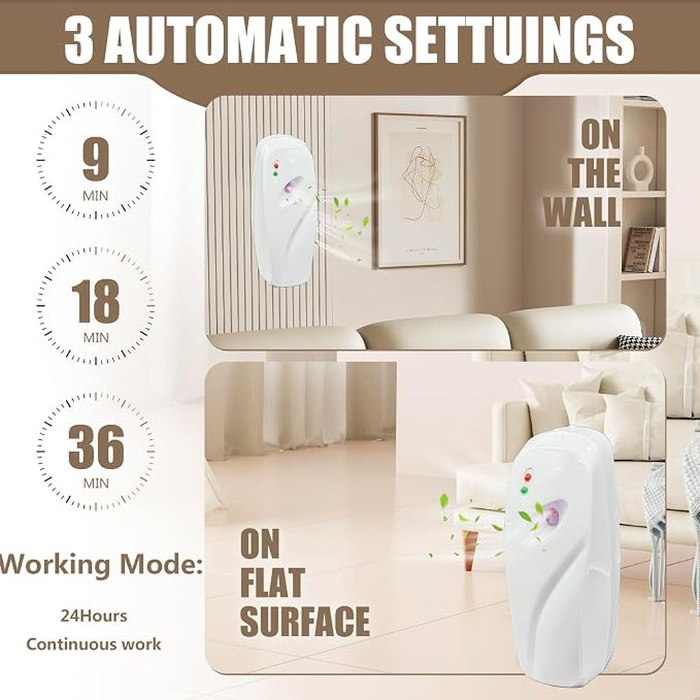 Automatic Air Freshener Spray Dispenser 2-Pack view 2