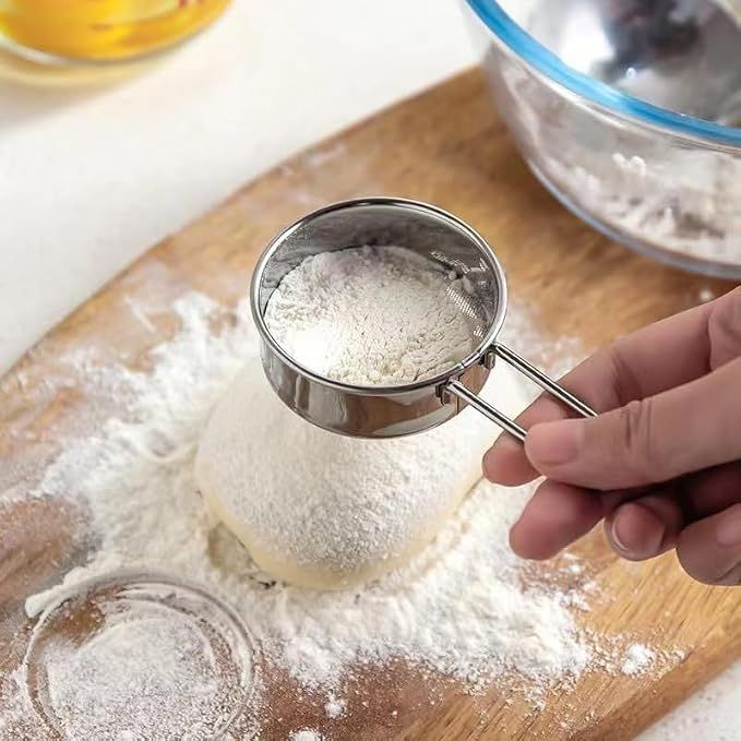2 Pack Powdered Sifter for Sugar- Flour Sifter Mini Small Drainer for Baking view 2