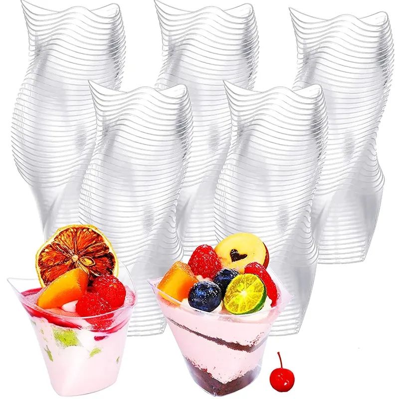 40PCS 100ML Disposable Plastic Dessert Cups
