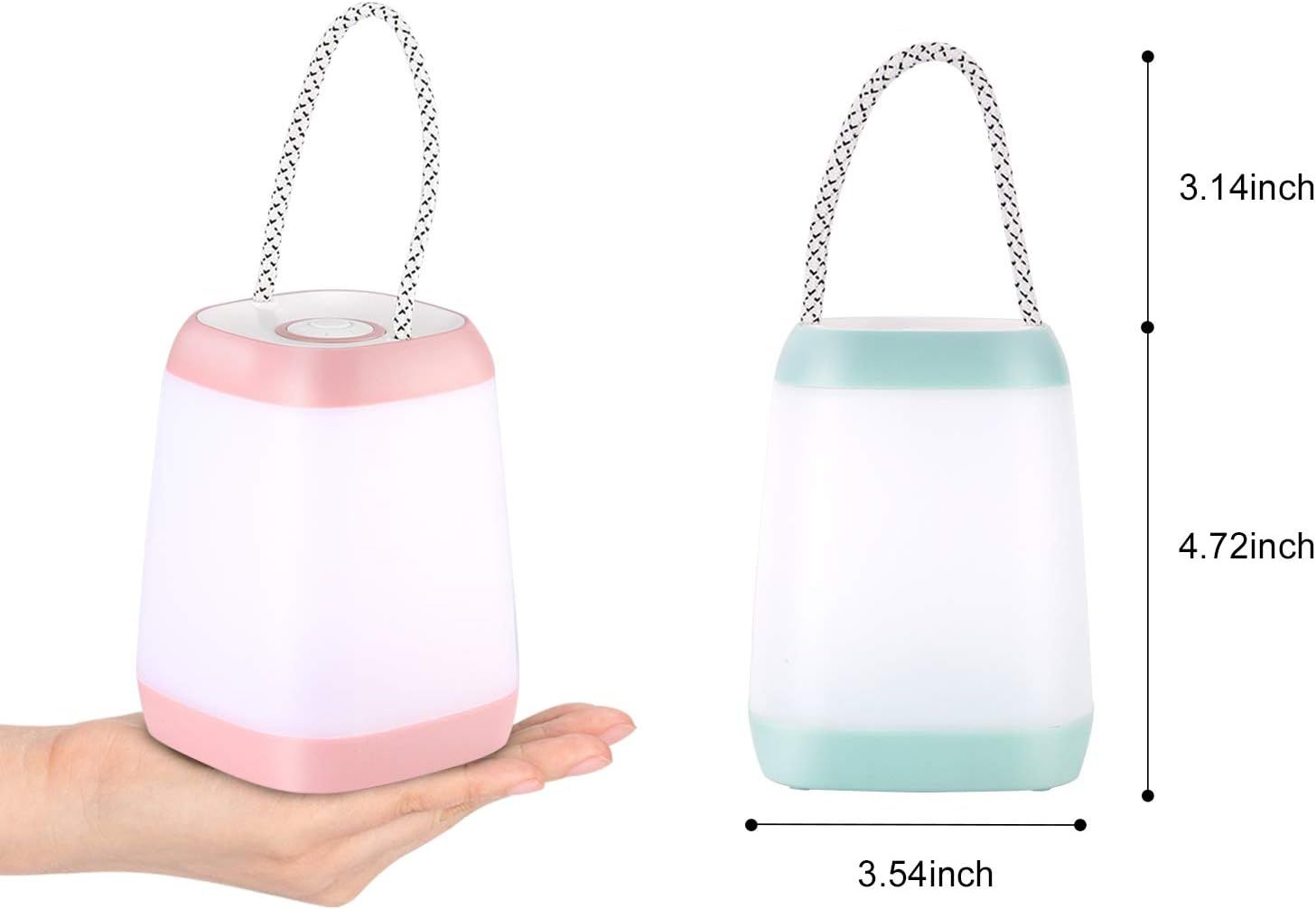 Pack of 2 LED Camping Lights, Portable LED Tent Lantern with 3 Modes view 3