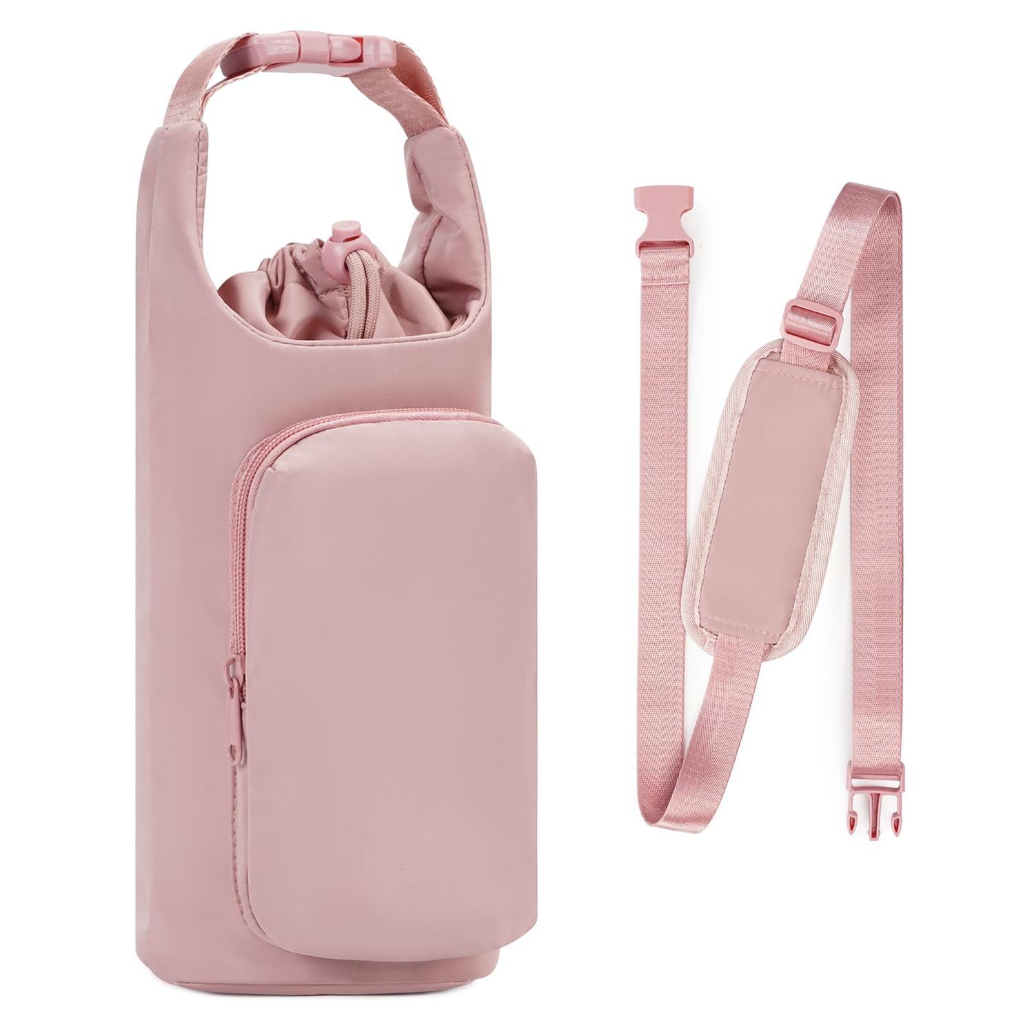 New Insulated Water Bottle Bag with Ice Cup Set view 2