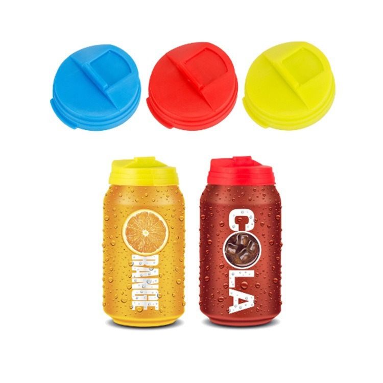 3 Pack Soda Can Covers Beer Cans Cover Leakproof Cap Press Type Splash Cap for view 3