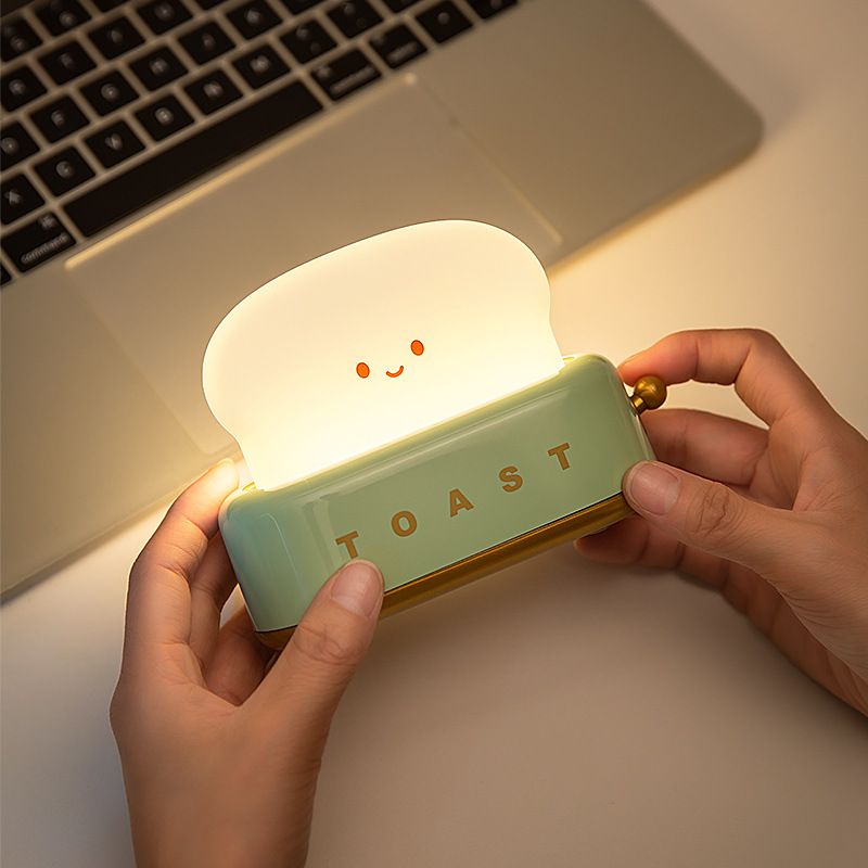 Cute Desk Decor Toaster Lamp