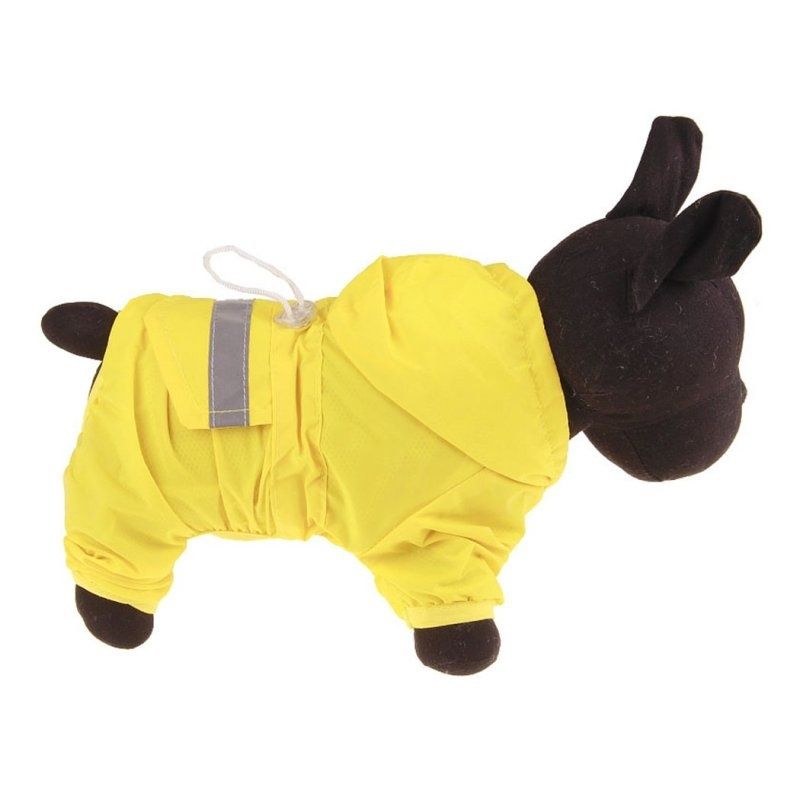 Dog Raincoat Hooded, Winter Warm Waterproof Dog Jumpsuit Raincoat Adjustable — image 1