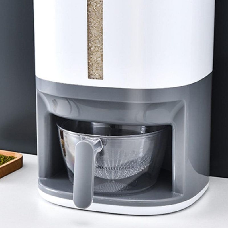 Large Rice Dispenser, Large Grain Container Storage with Lid Measuring — image 1