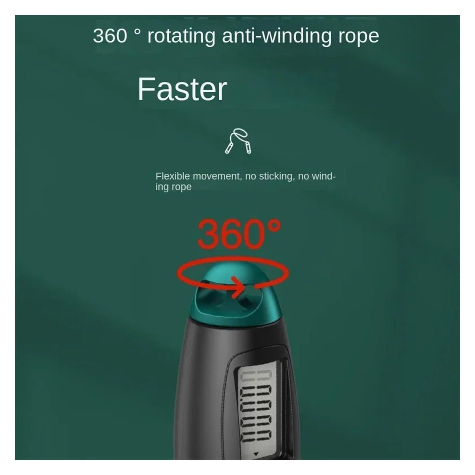 Fitness Counting Jump Rope Ball Steel Skipping Rope Exercise Adjustable