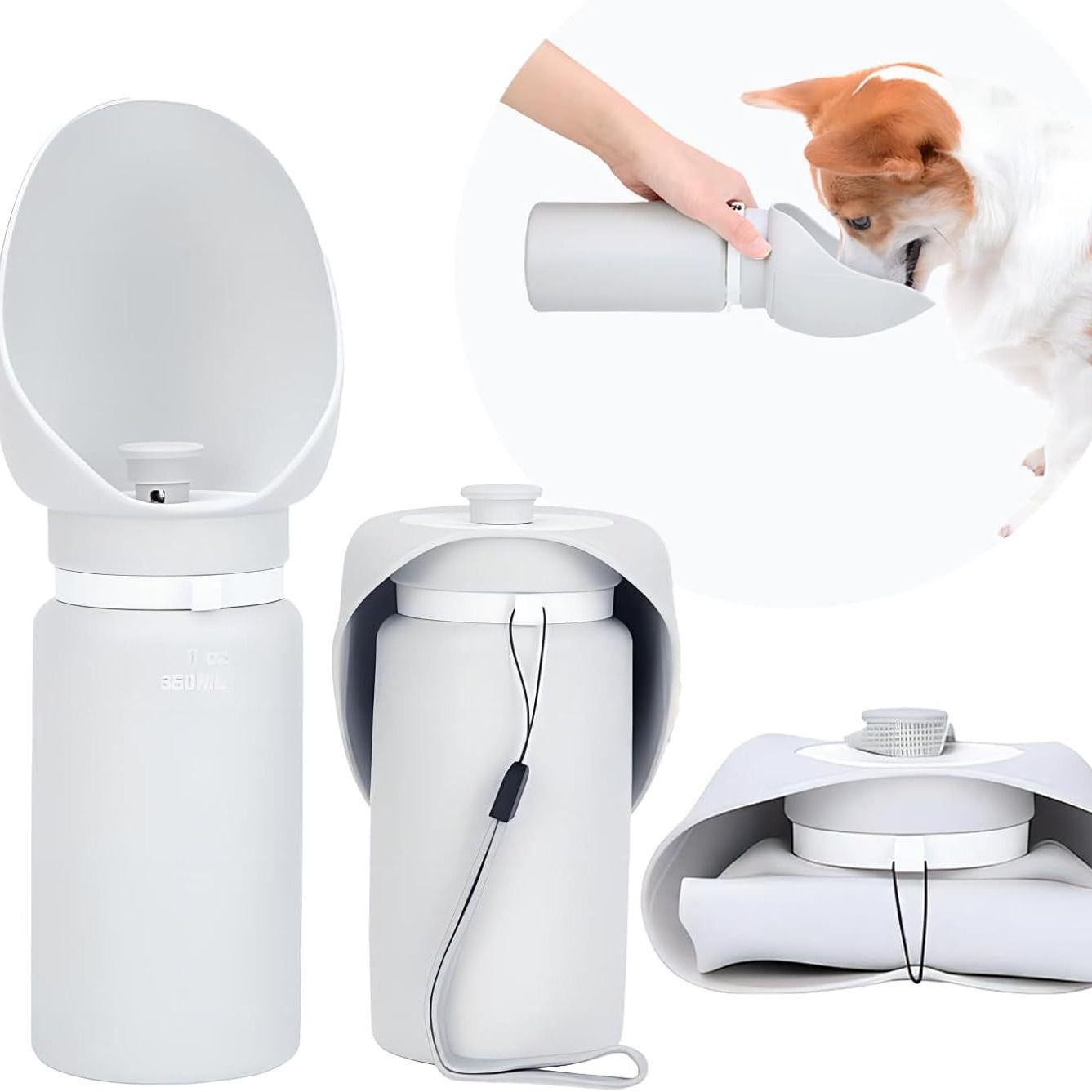 Dog Water Bottle, Portable Pet Water Dispenser, Dog Travel Drinking Feeder