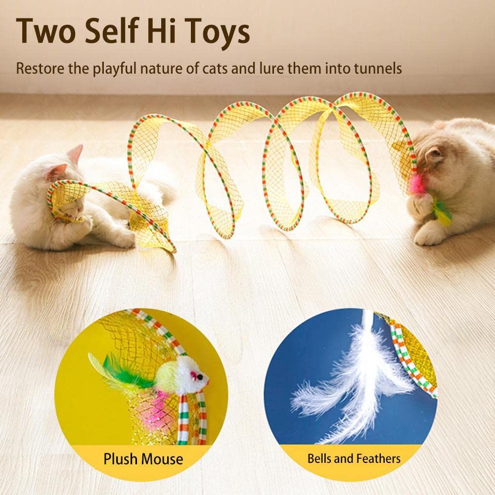 Folded Cat Tunnel Toy for Indoor Cats view 4