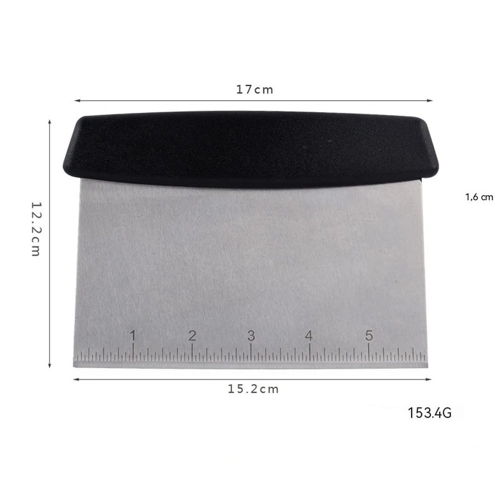 Stainless Steel Metal Griddle Scraper Chopper - Great as Dough Cutter for