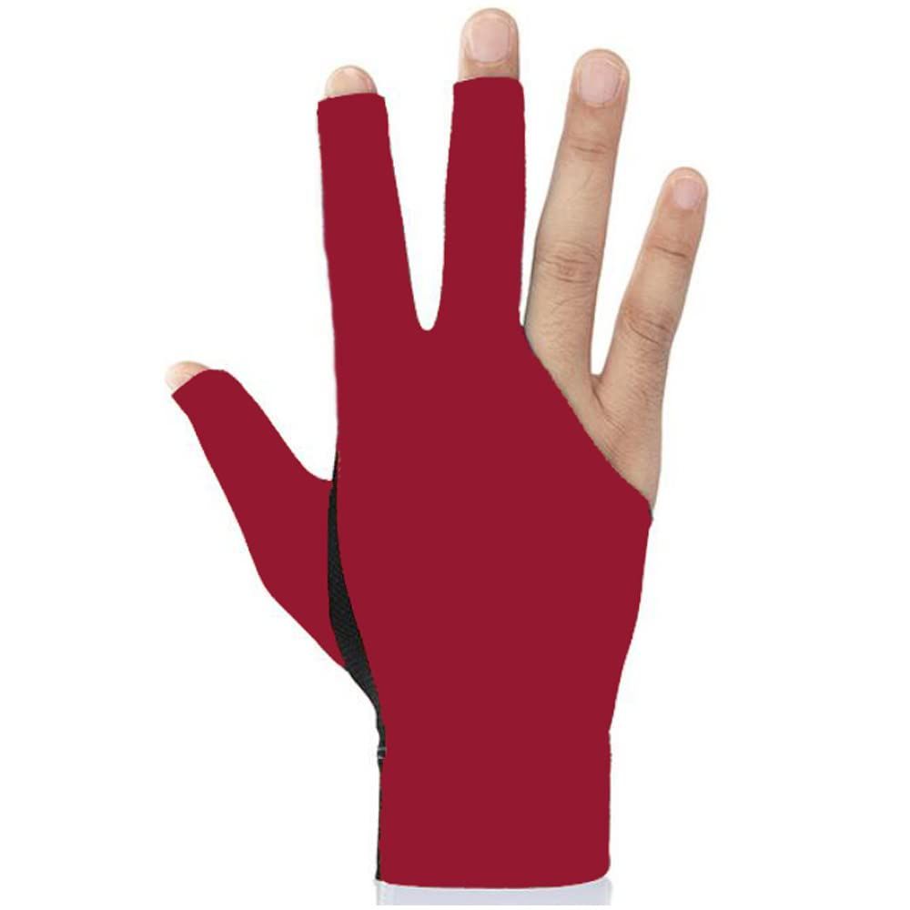 Man Woman Billiard Pool Gloves Left Hand Quick-Dry Breathable Billiards