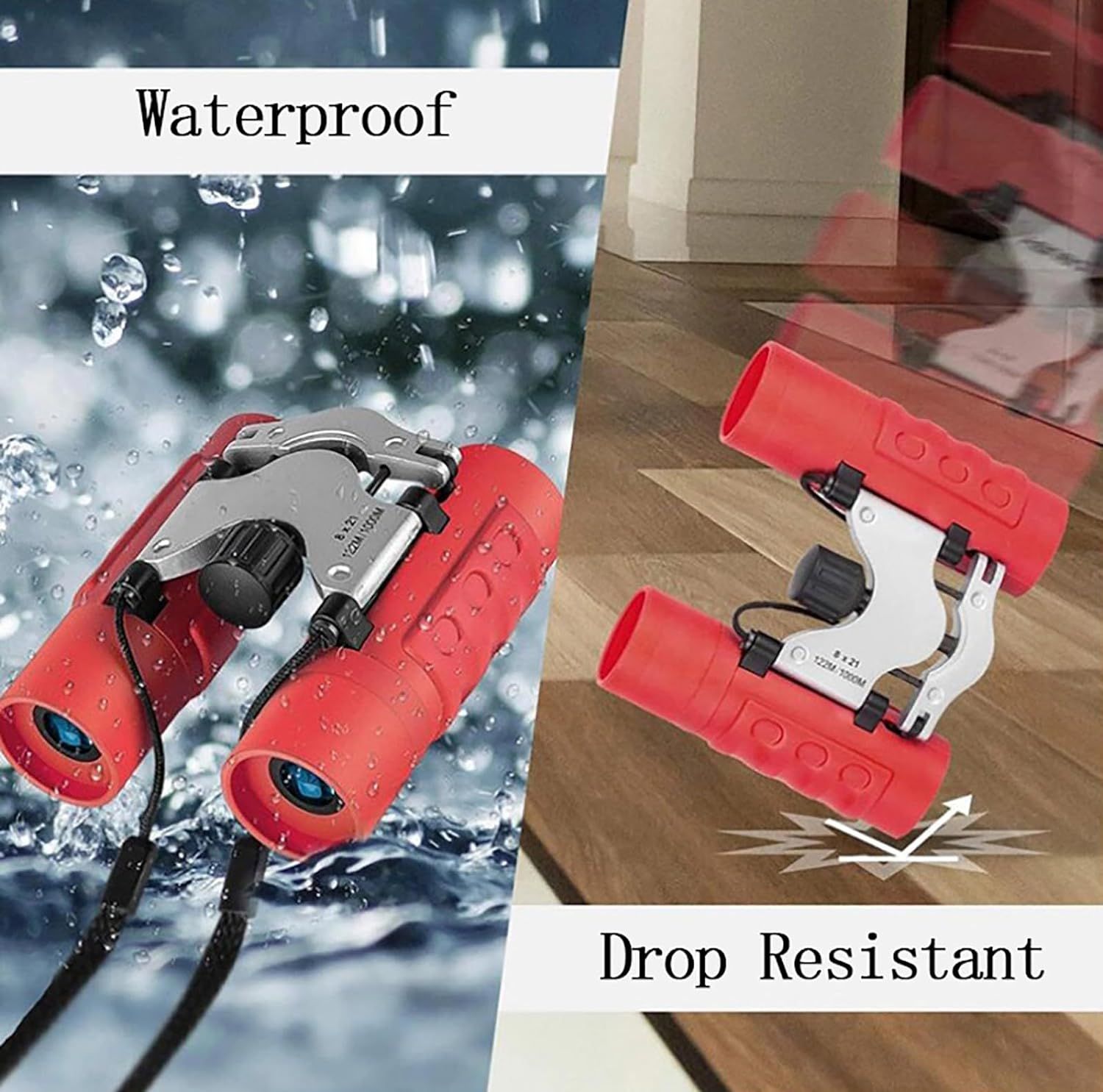 Binoculars for Kids Gifts for 3-12 Years Boys Girls 8x21 High-Resolution