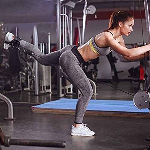 1 Pair Ankle Straps, Ankle Cuffs, D-Ring Ankle Cuffs for Cable Machines