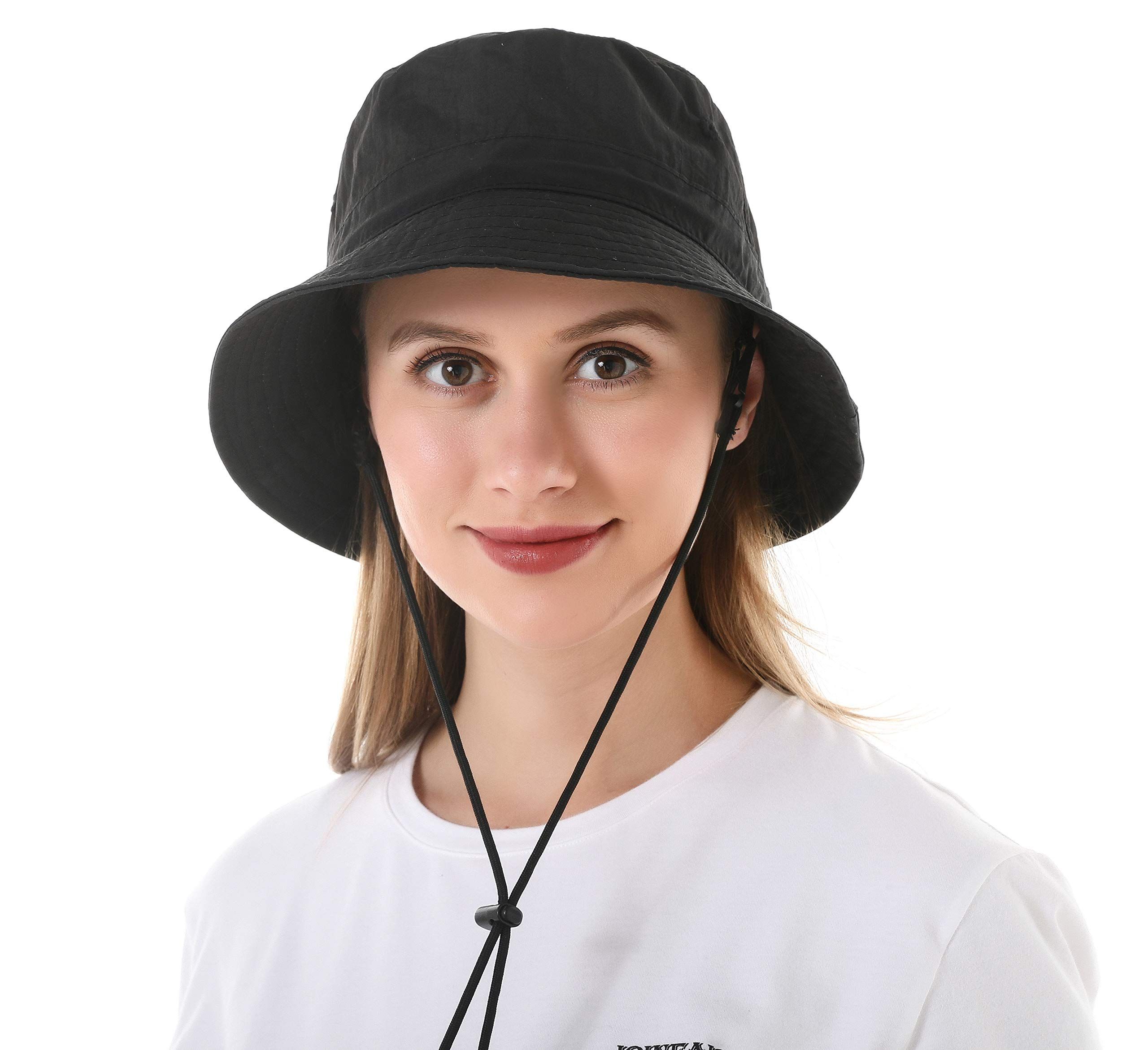 Womens Bucket Sun Hat Packable Summer Travel Beach Fishing Cap for Outdoor UV view 3