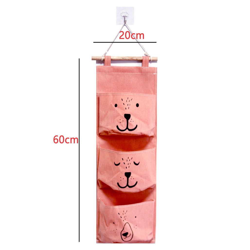 3Pcs Wall Hanging Storage Bag Organizer for Bedroom Aesthetic – Waterproof — image 1