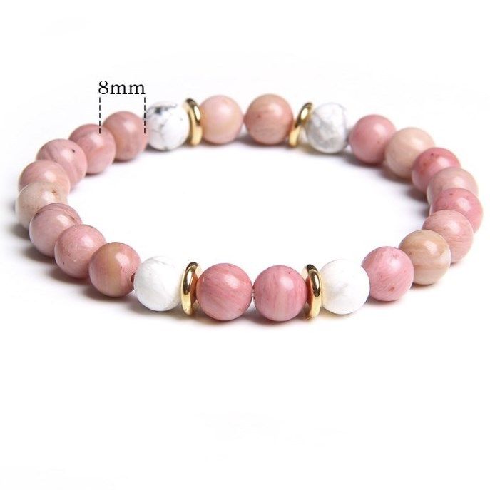 Women Anxiety Beaded Bracelets Jewelry Healing Stone Crystal Bracelet Stress