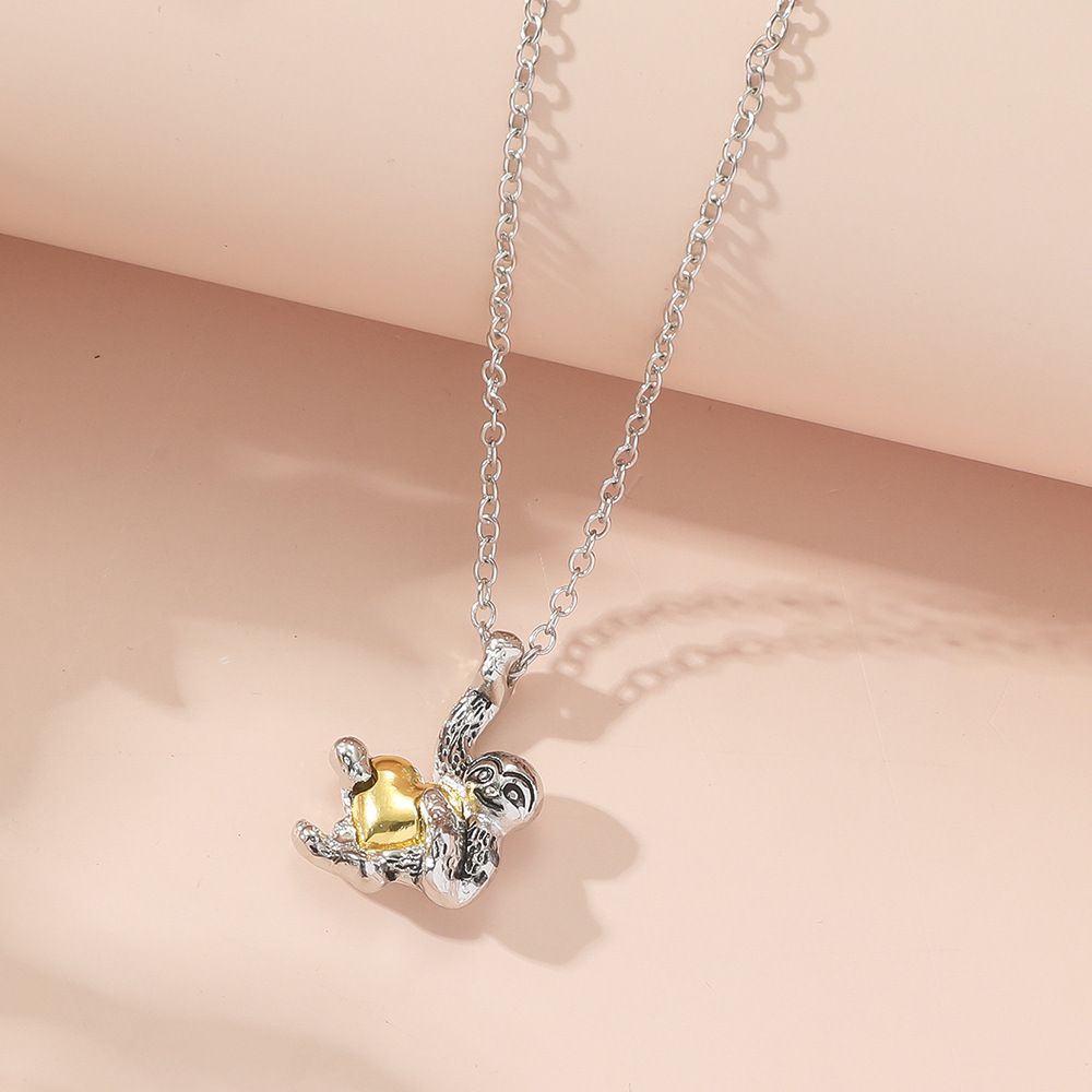 Gifts Necklace Heart Crystal Sloth for Women Girls Men Christmas Gifts sloth