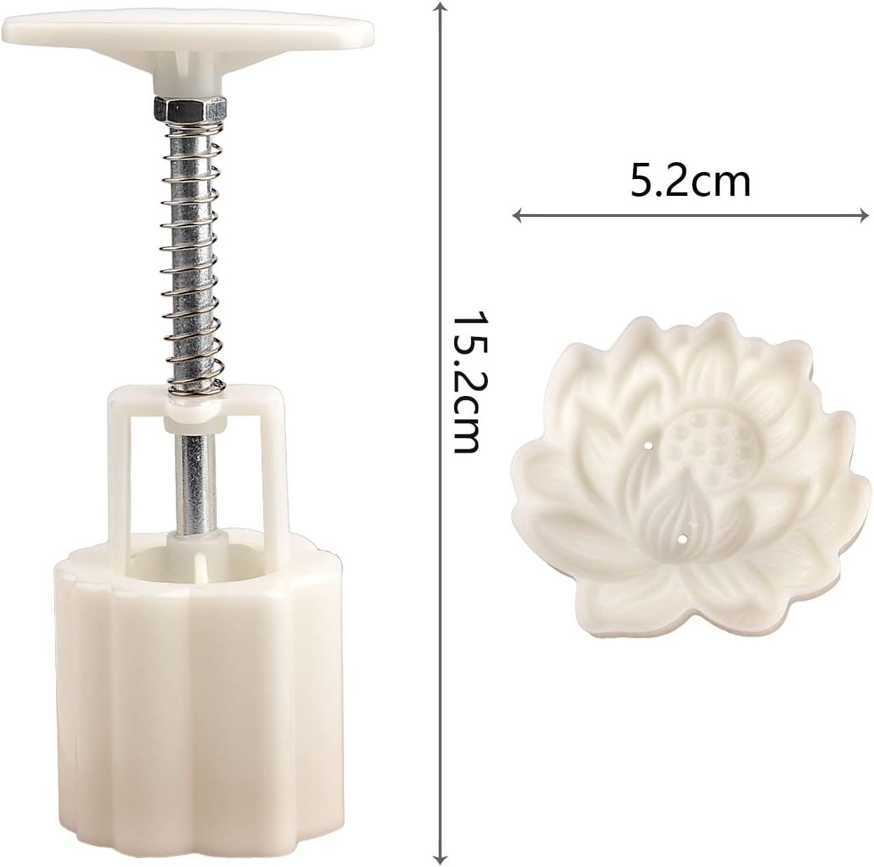 Cute Shaped DIY Mooncake Molds，Mooncake Mold Thickness Adjustable，Hand Press view 2