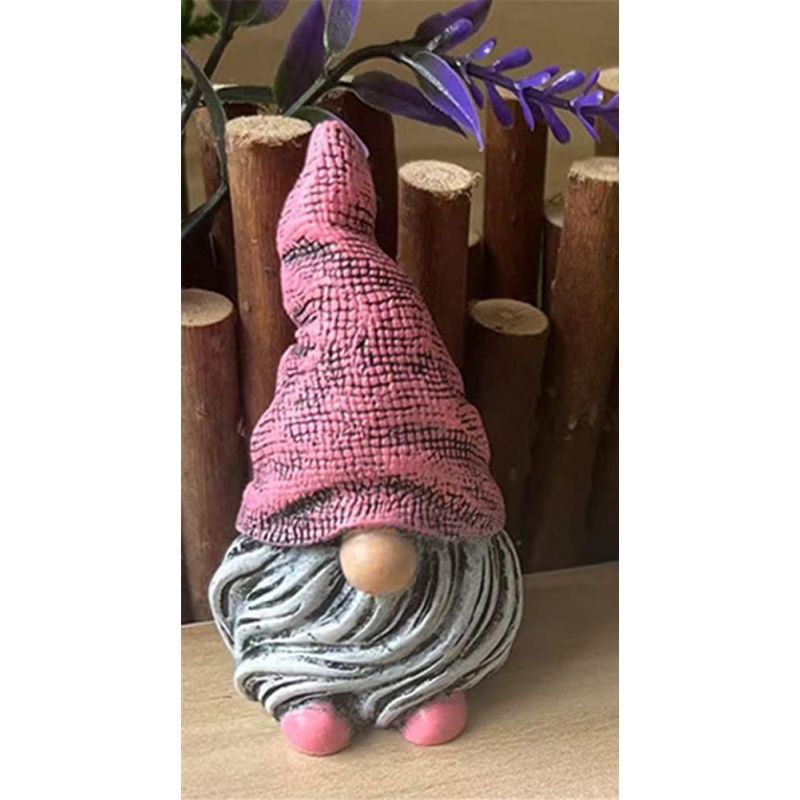 Ornament Resin Statues Mini Dwarf Figurine for Desk Outdoor Garden Patio Porch view 3