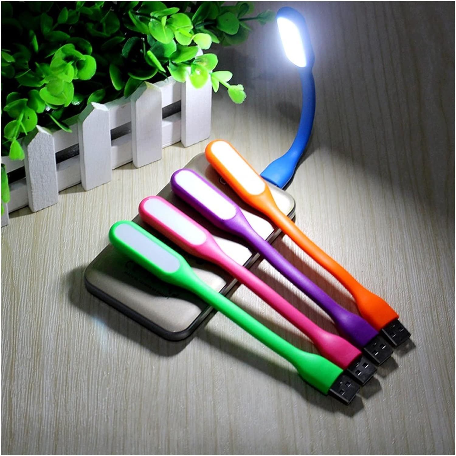 Flexible Mini USB LED Lamp Light Portable Night Light Compatible for Power Bank — image 1