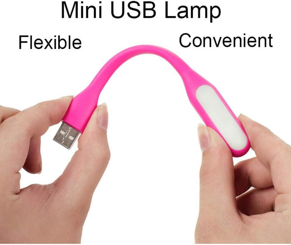 Flexible Mini USB LED Lamp Light Portable Night Light Compatible for Power Bank view 3