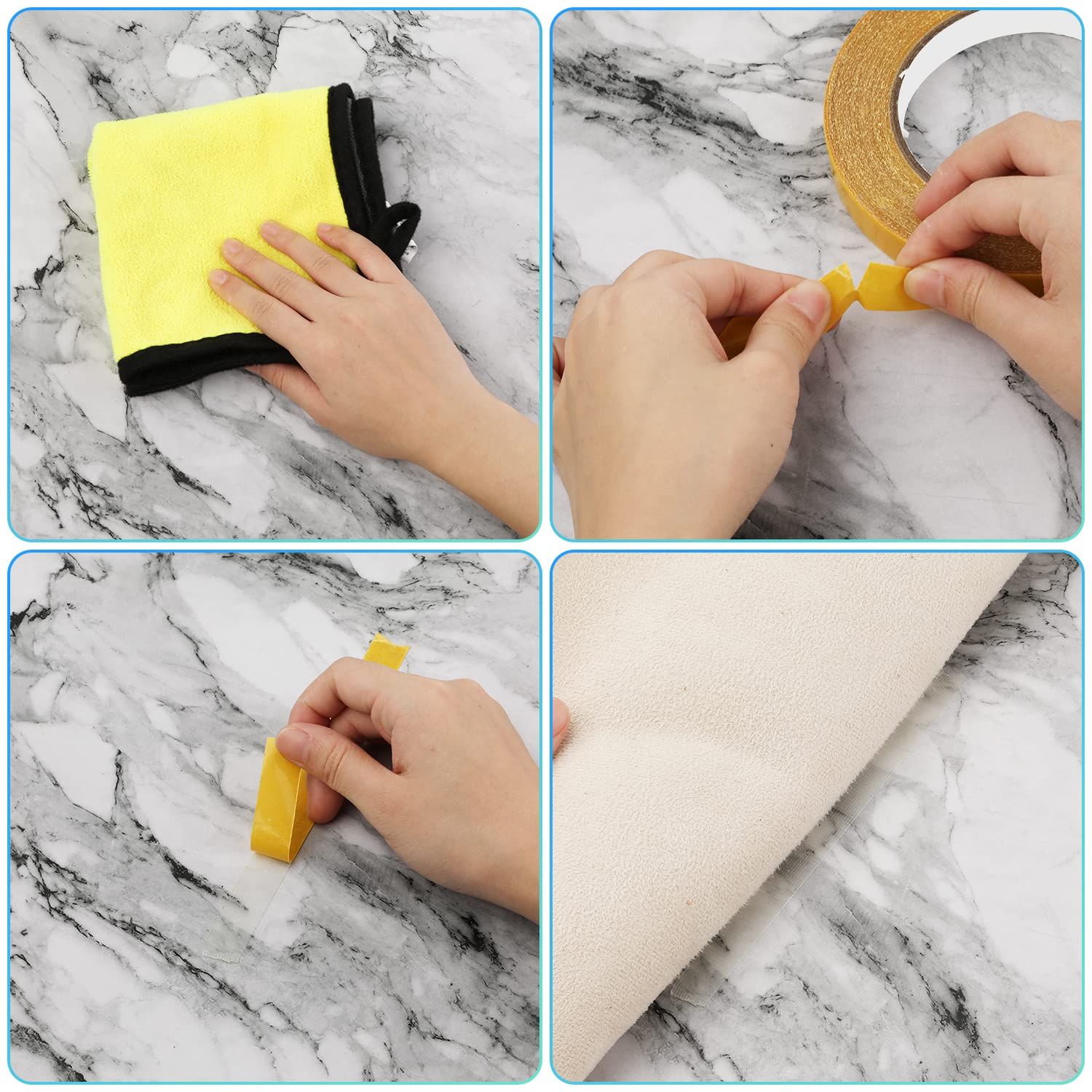 Double Sided Tape, Multifunctional Super Sticky Clear Carpet Adhesive Strong view 3