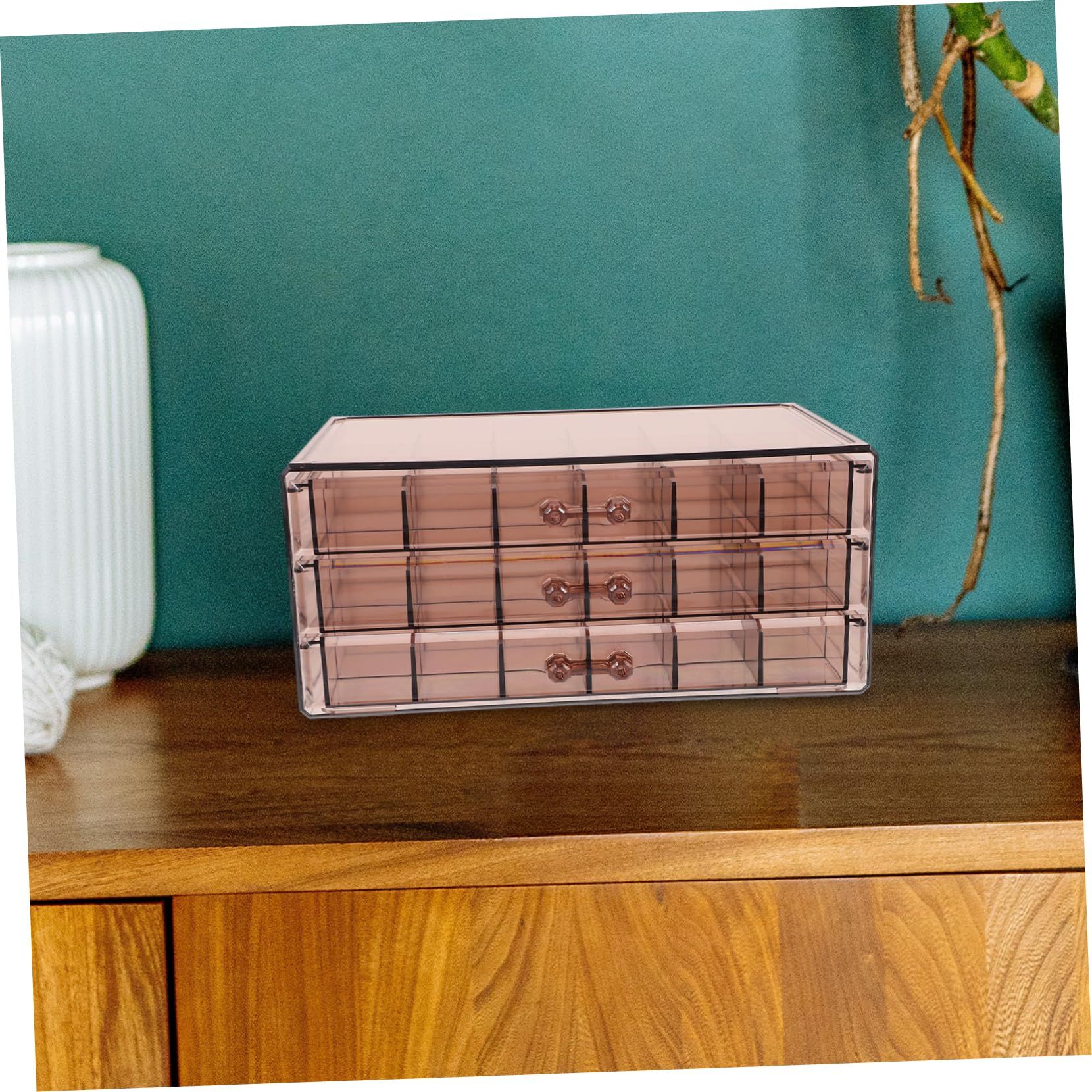 Earring Storage Box Organizer 3 Drawers Acrylic Jewelry Storage Box Holder view 3
