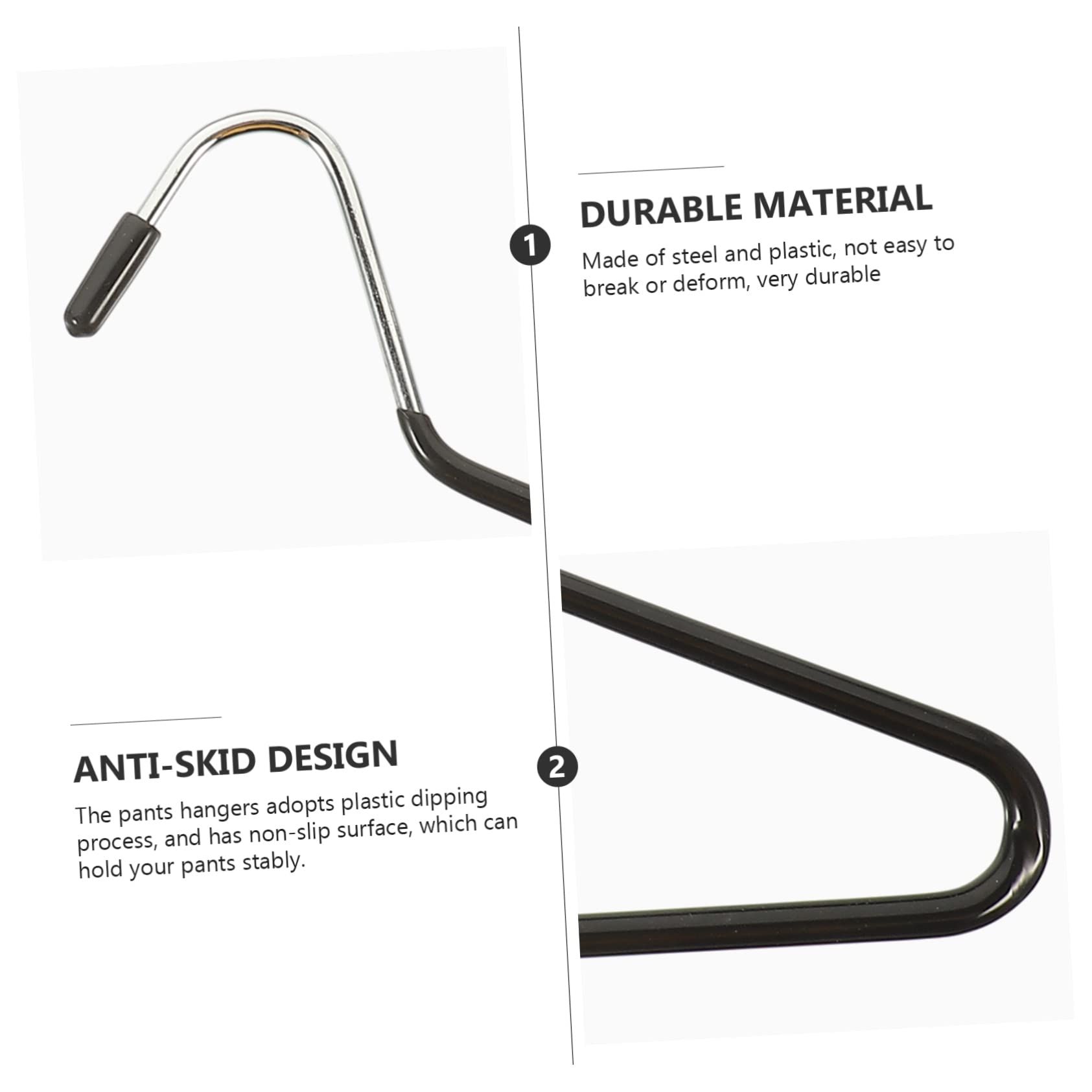 10pcs Coat Hanger Heavy Duty Clothes Rack Heavy Duty Clothes Hanger Hangers view 3