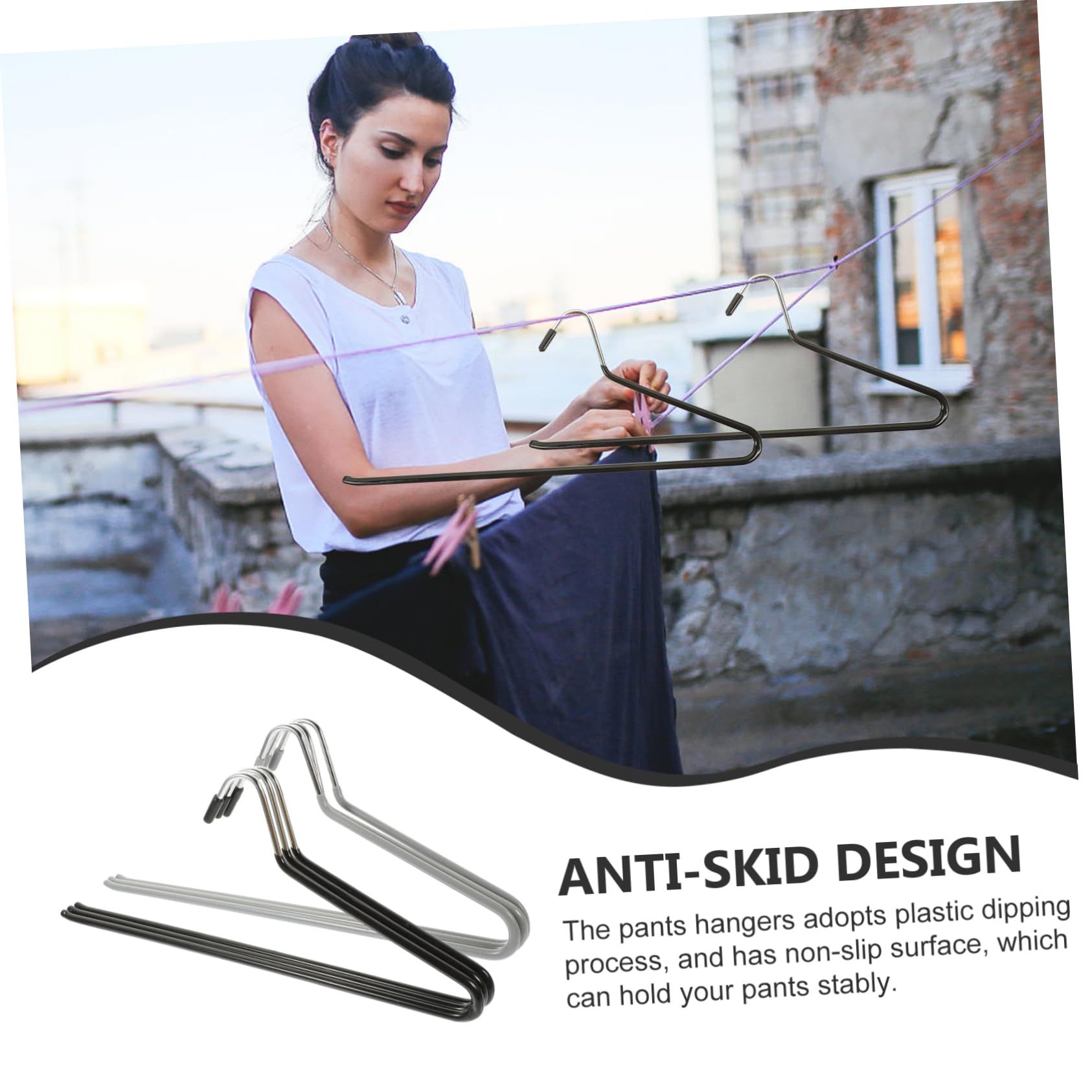 10pcs Coat Hanger Heavy Duty Clothes Rack Heavy Duty Clothes Hanger Hangers view 4