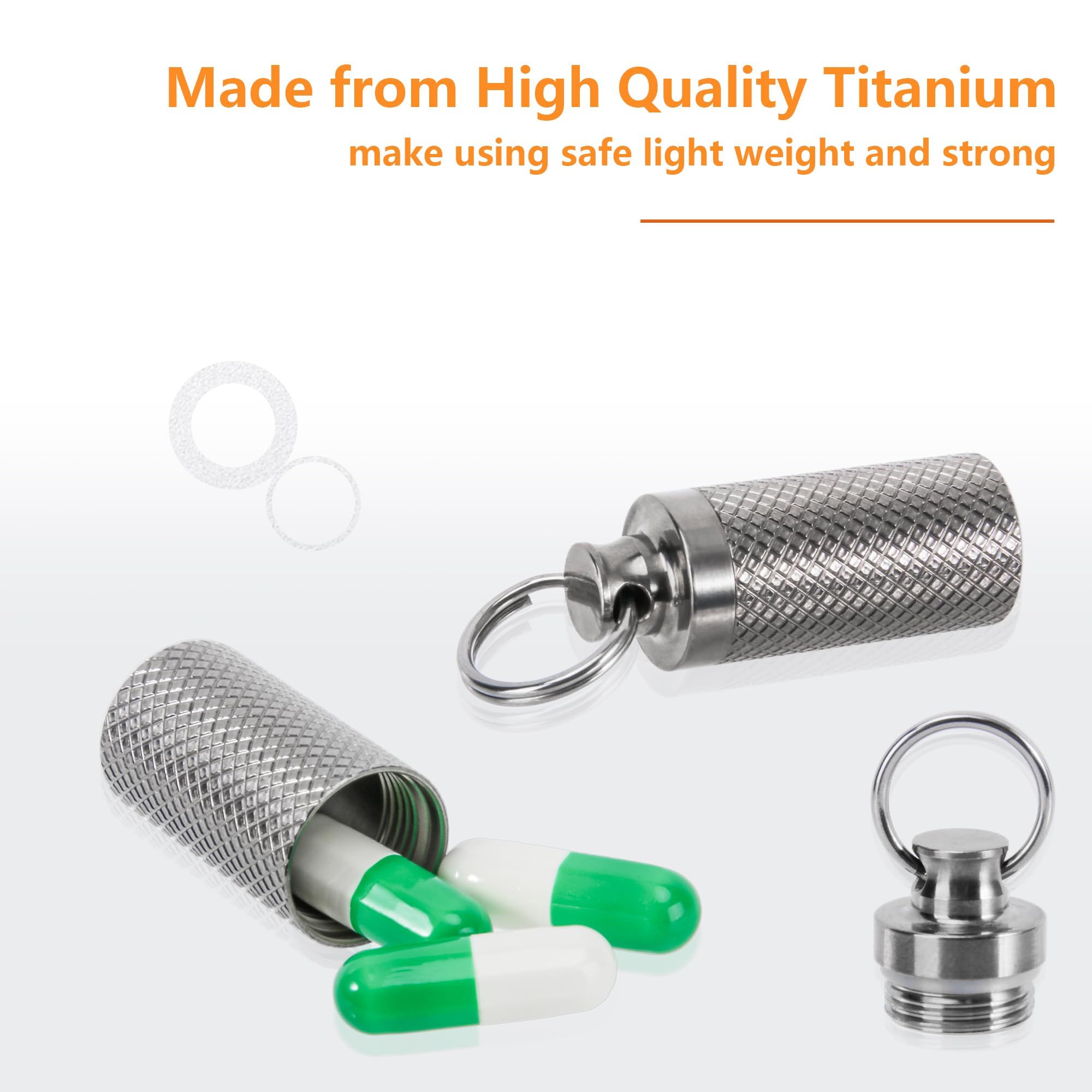 Keychain Pill Holder (2 Pack) view 2