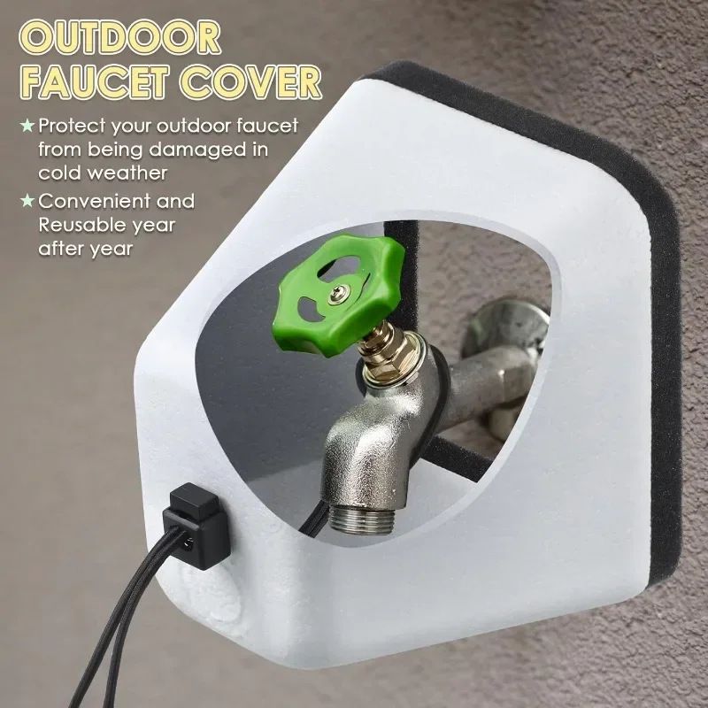 Outdoor Foam Faucet Guards Antifreeze Protective Covers Universal Cold Weather view 2