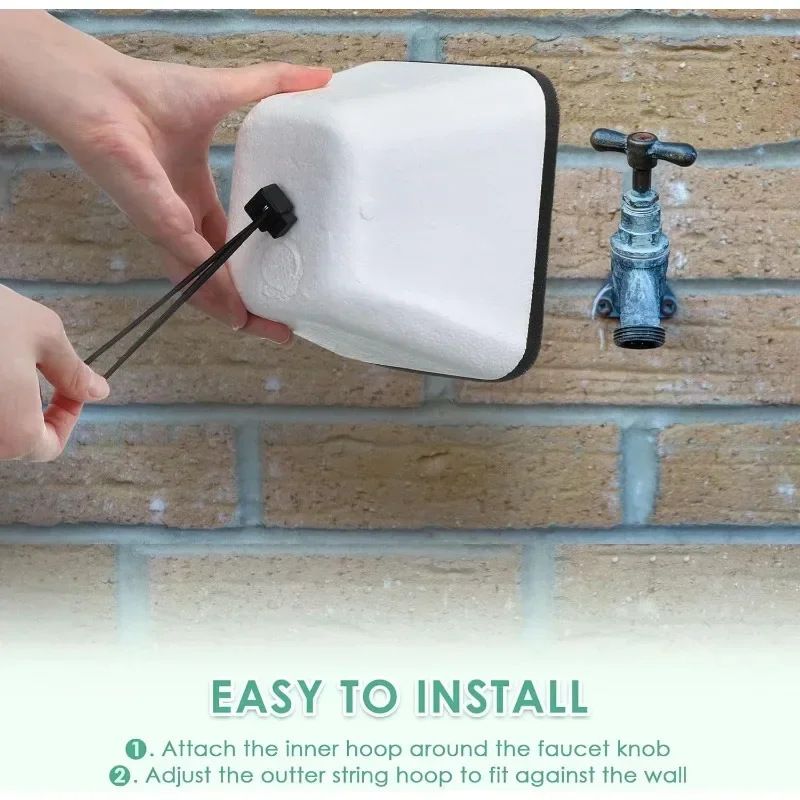 Outdoor Foam Faucet Guards Antifreeze Protective Covers Universal Cold Weather view 3