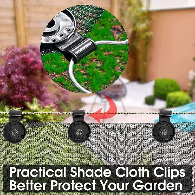 30 Pieces Round Shade Cloth Plastic Clips Sunshade Net Fixing Clip Attachment view 3