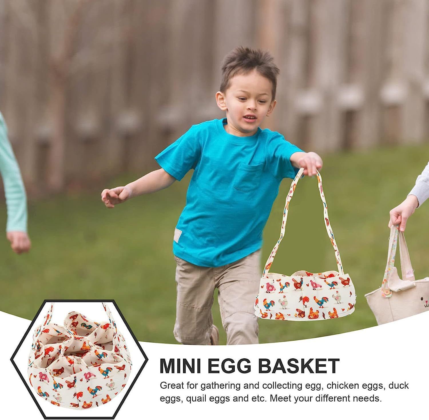 Egg Collecting Apron Chicken Egg Gathering Basket with 7 Pouches Fresh Egg view 3