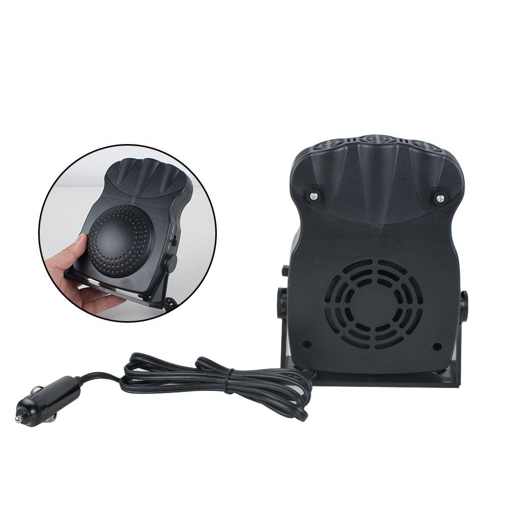 12V Car Heater, Portable 3 Hole Windshield Defogger Defroster, Fast Heating