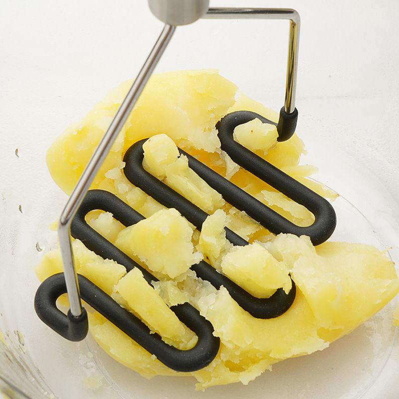 Non-Scratch Silicone Potato Masher Kitchen Tool