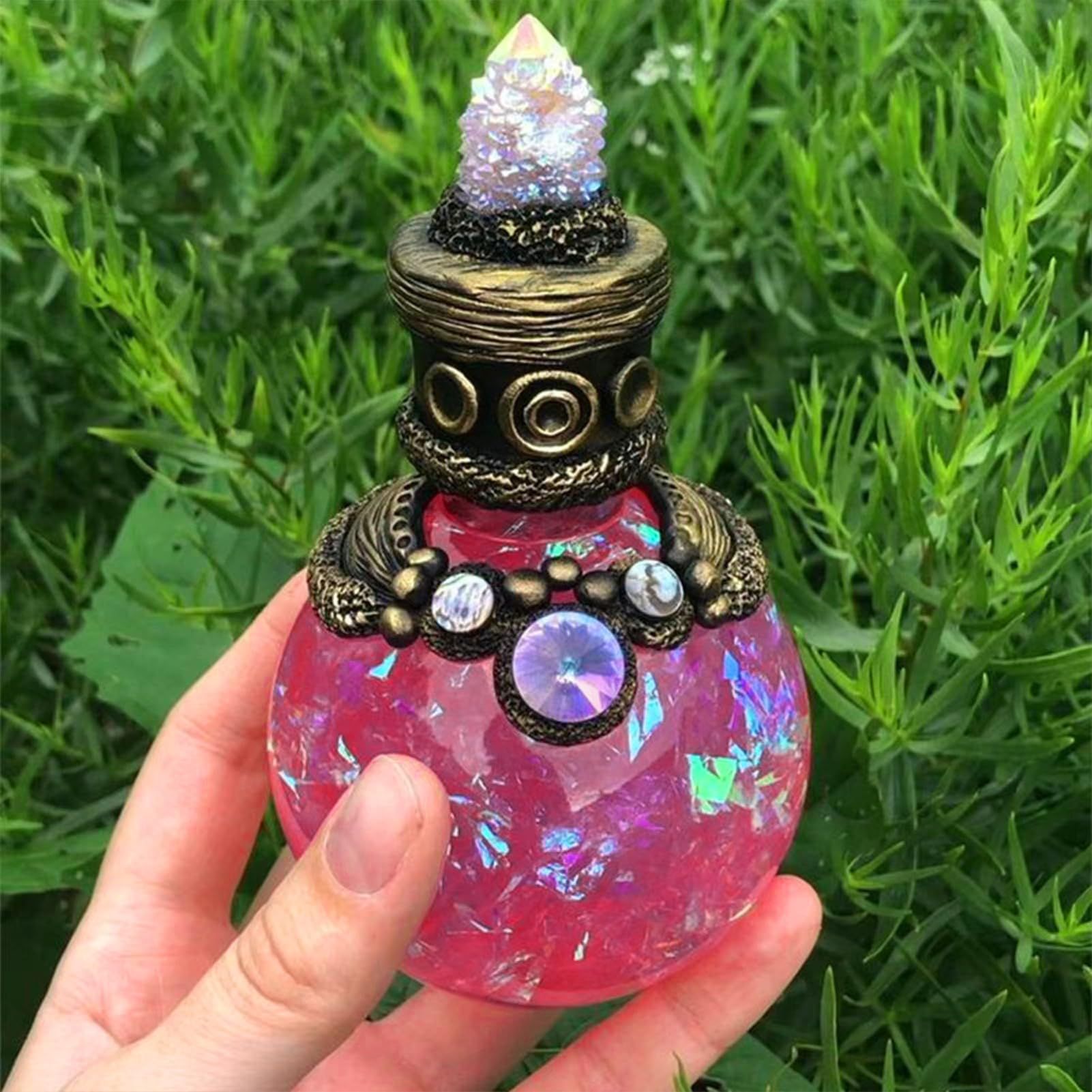 Mermaid Magic Perfume Bottles - Vintage Potion Craft Potion Handmade Bottle view 4