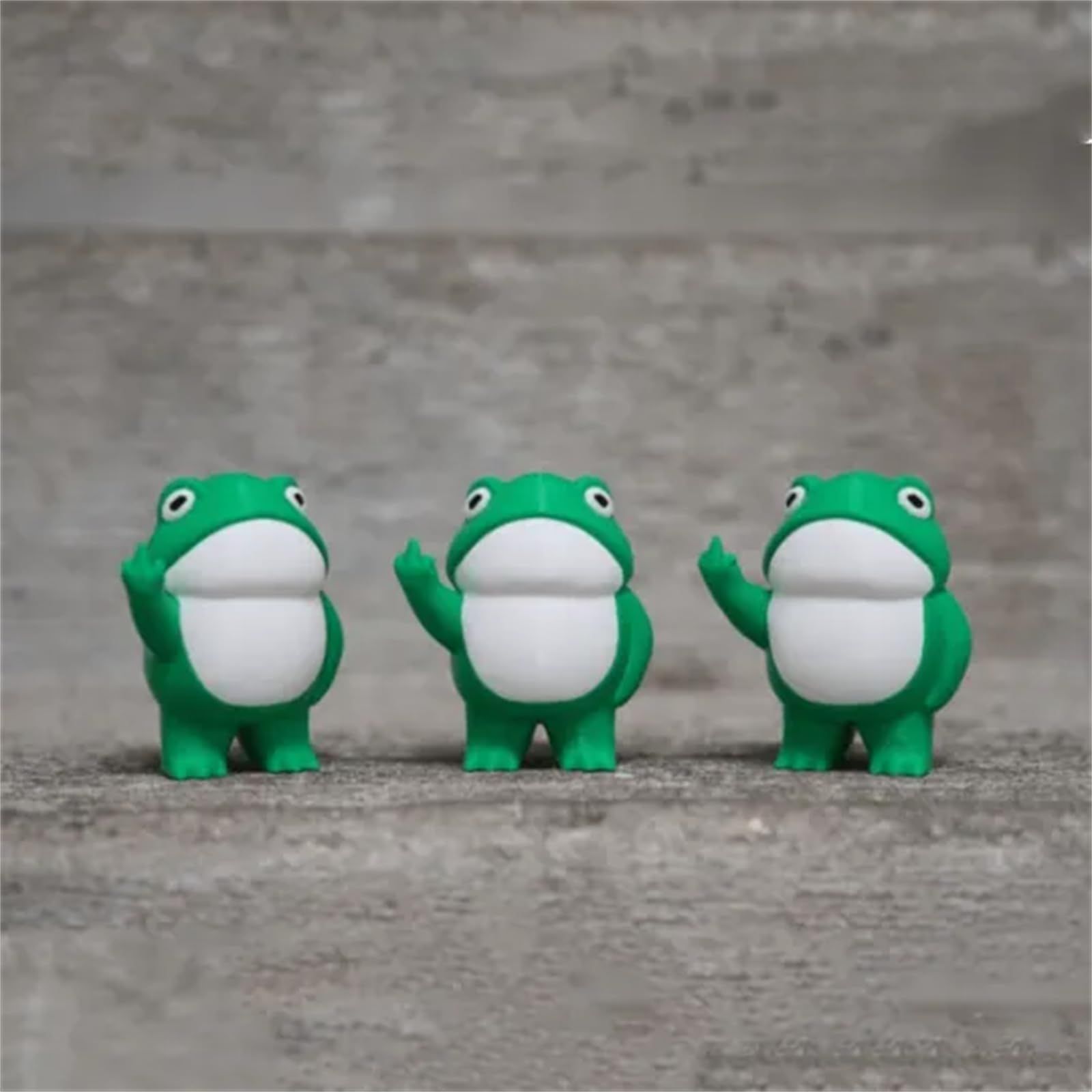 Rebellious Frog Figurine view 3