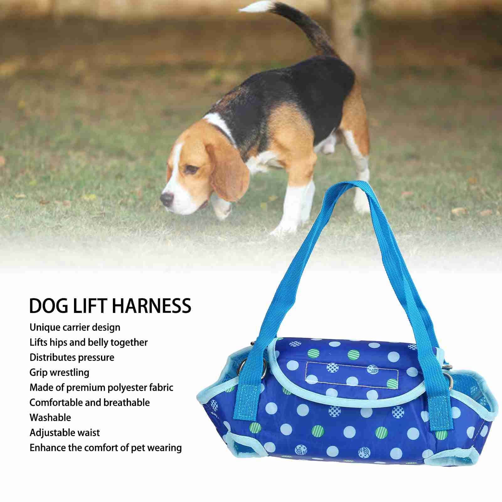 Dog Lift Harness, Pet Sling Support, Breathable Adjustable Pet Rehabilitation view 4
