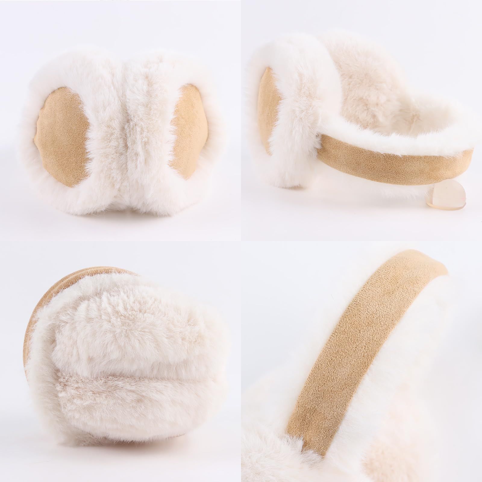 Winter Women Earmuff Foldable Ear Warmer Fluffy Ear Cover Warm Outdoor for any view 3