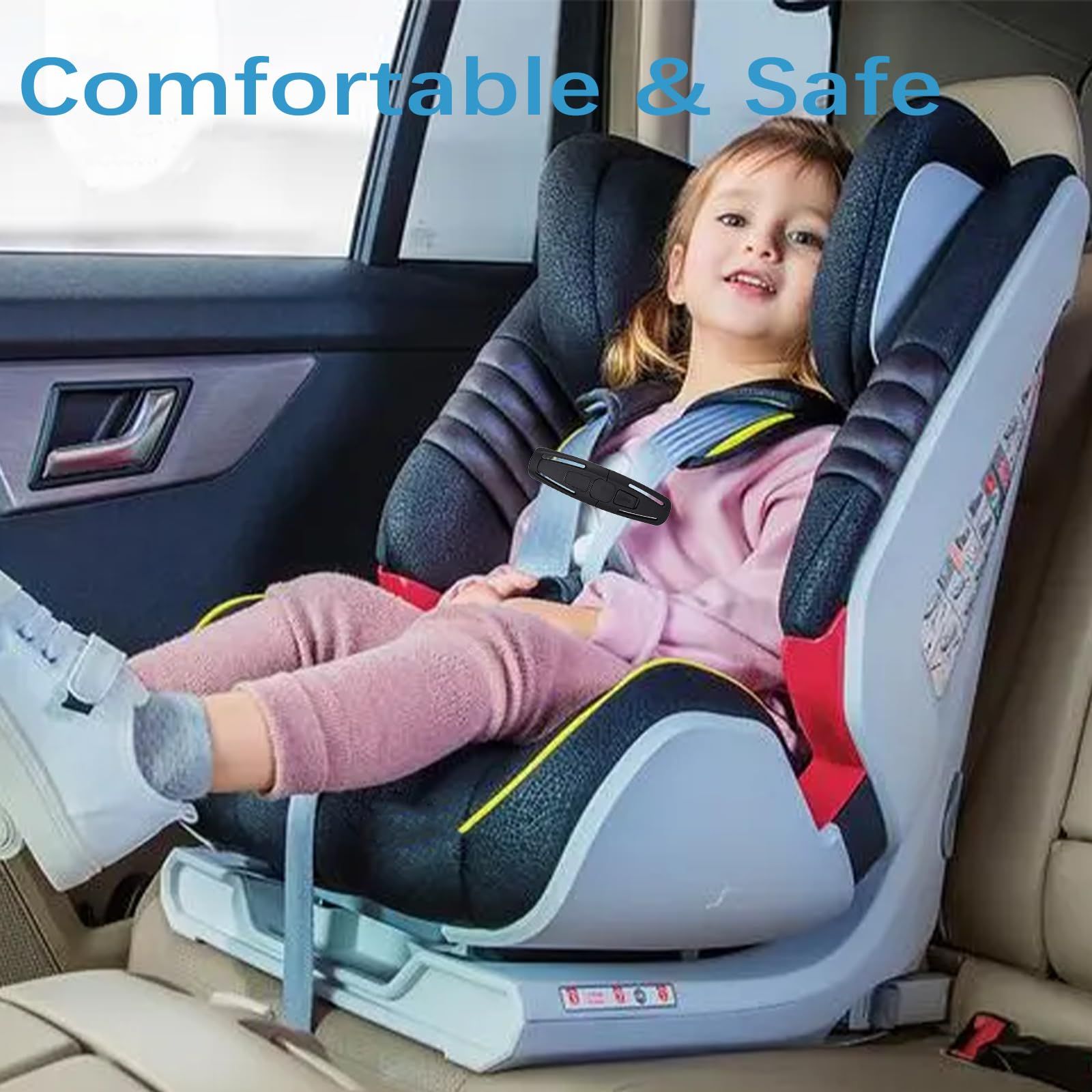 Universal Child Seat Chest Harness Clip and Baby Seat Safety Belt Clip Buckle — image 1