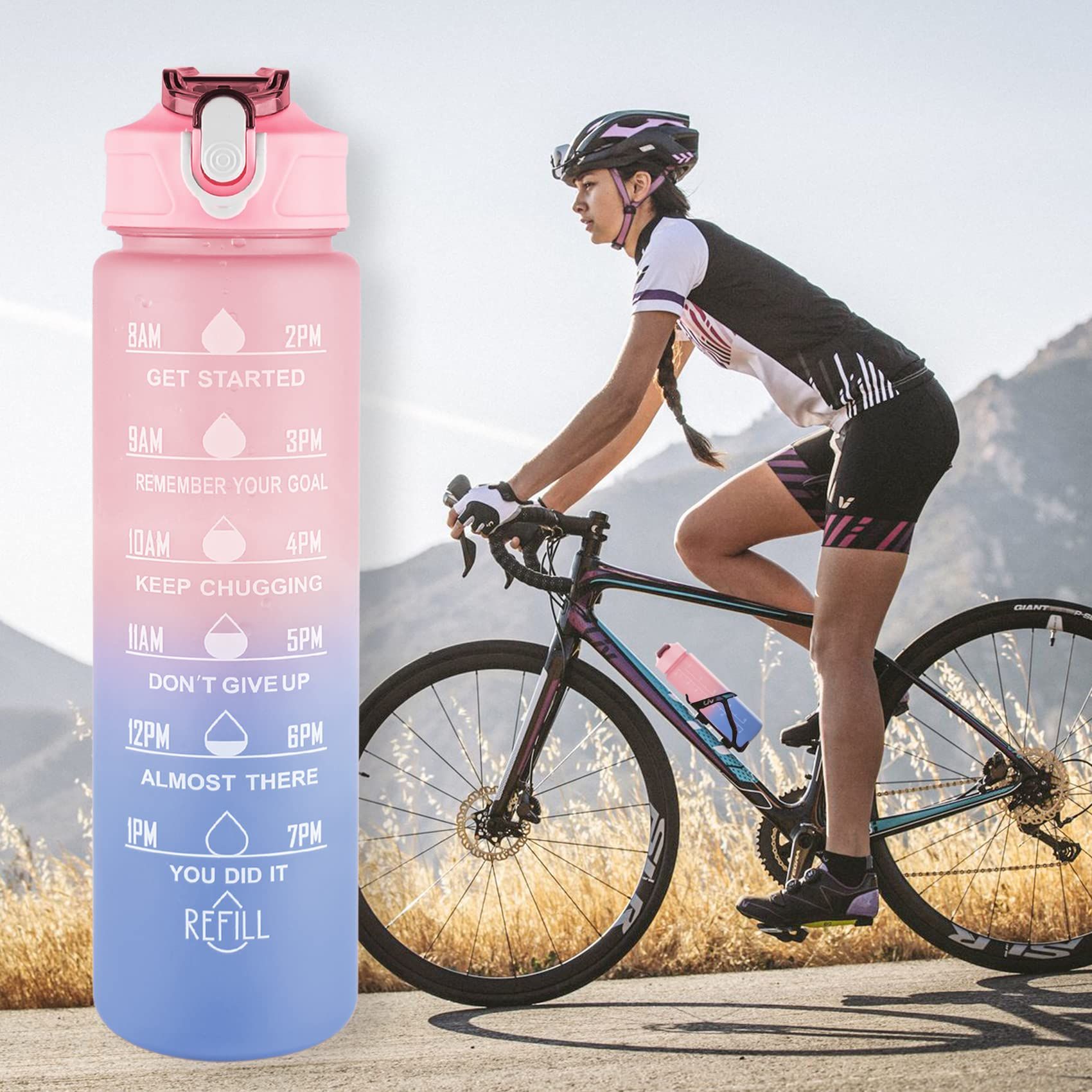Set of 3 BPA-free Water Bottles 64 oz view 4